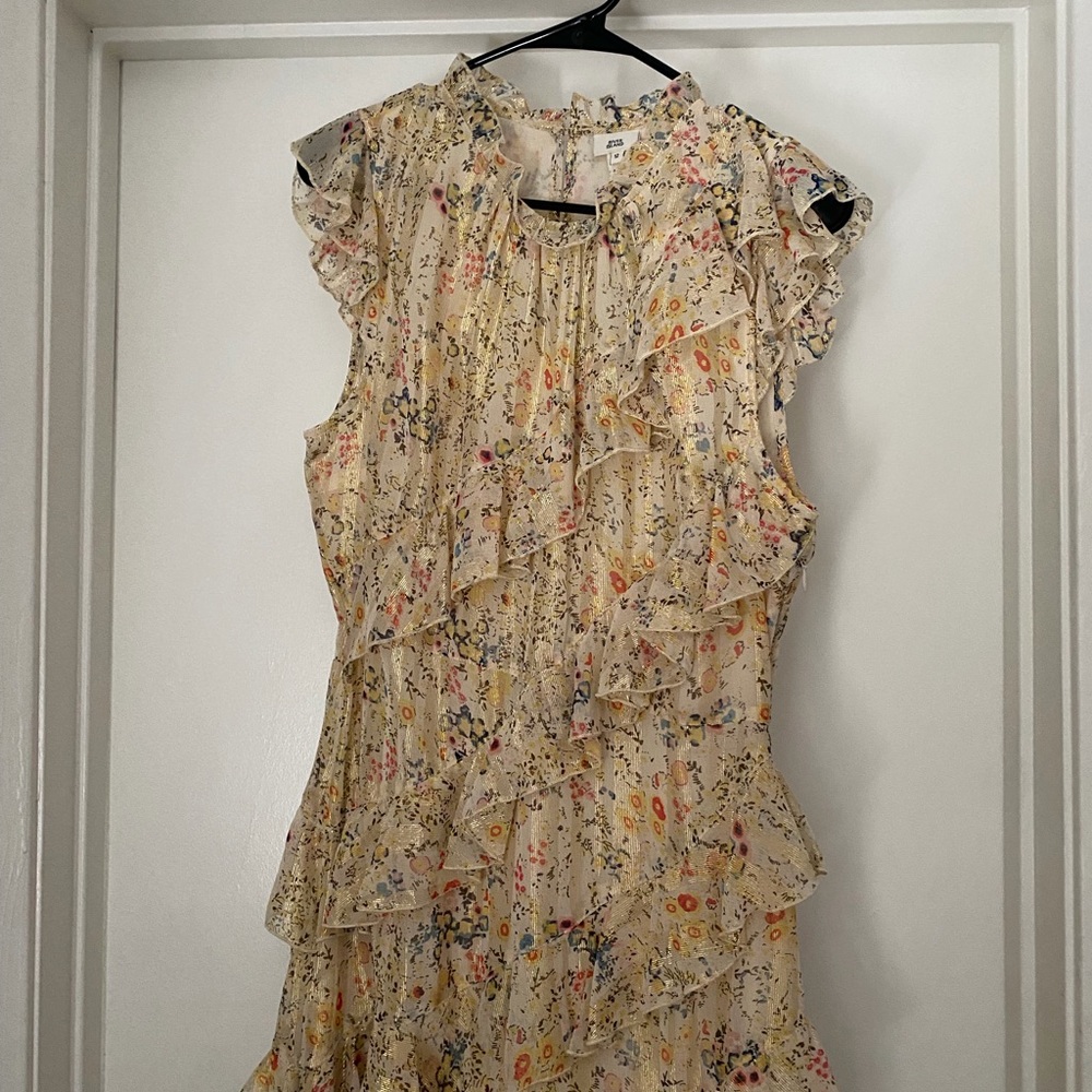 Asymmetrical Ruffle Floral Dress - Picture 5 of 10